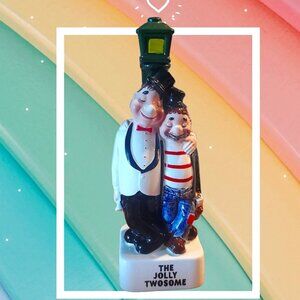 1960's "The Jolly Twosome" Japan Liquor Decanter